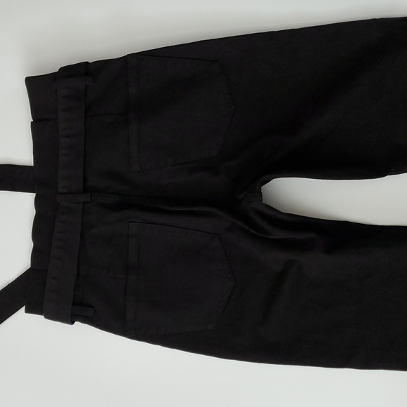 Frame High Rise Ankle Straight Paperbag jeans Film Noir - Picture 7 of 13